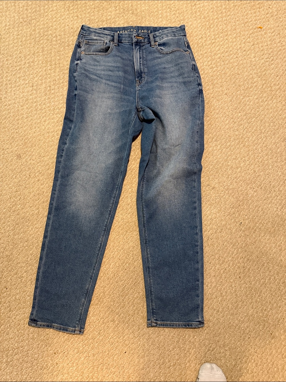 American Eagle Outfitters Men's Medium Blue Slim-Straight Jeans